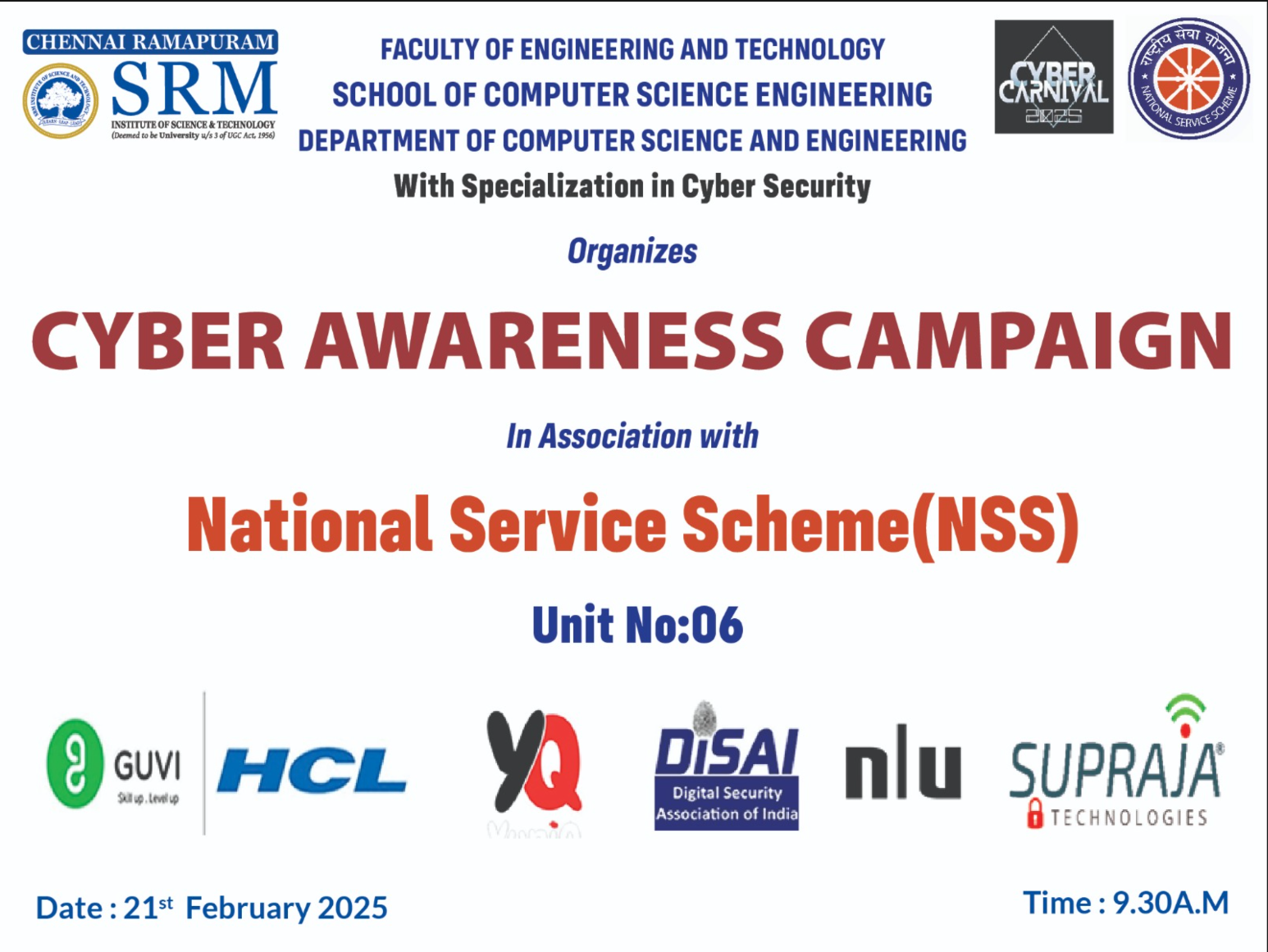 Cyber Awareness Rally poster