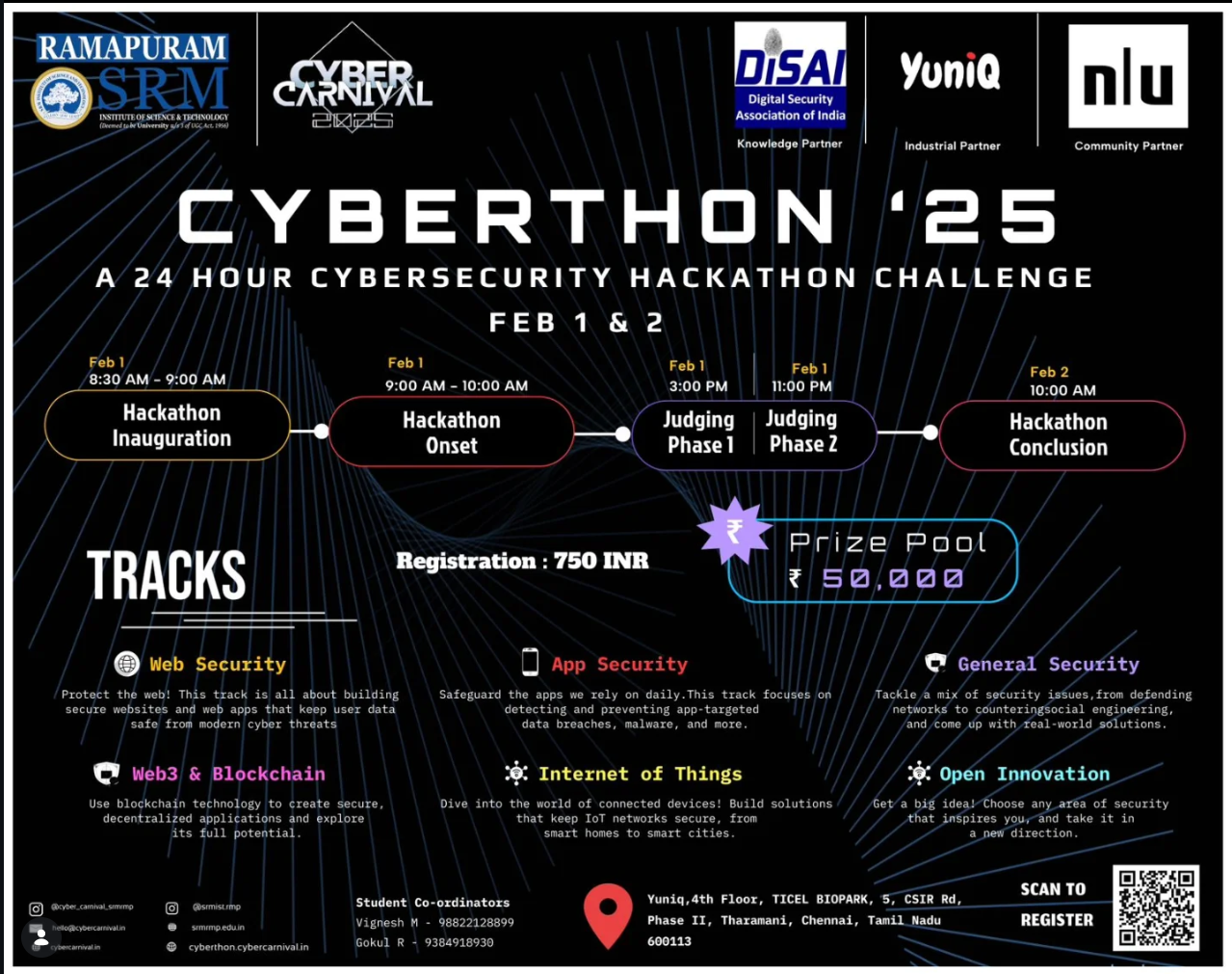 Cyberthon'26 poster